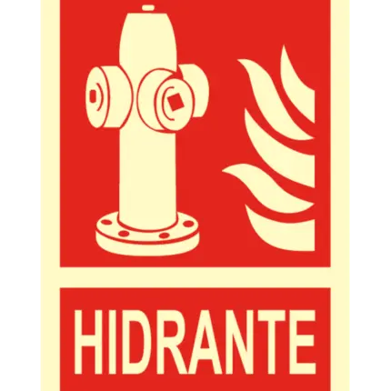 Señal / Cartel de Hidrante. Clase B
