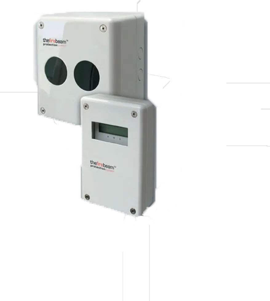 Fire_beam_assieme_HI Barrera de infrarrojos detección de humos - BDH100