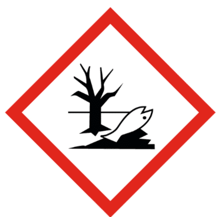 Señal de Dañino al medio ambiente acuático