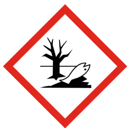 Señal de Dañino al medio ambiente acuático