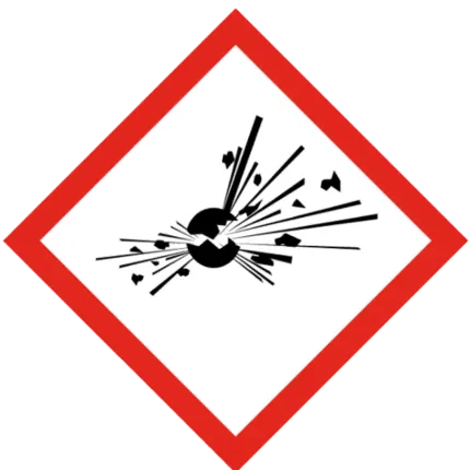 Señal de Sustancias explosivas