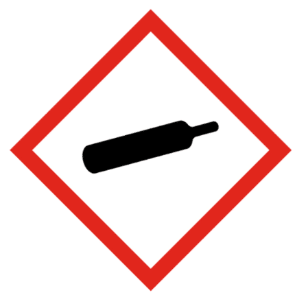 Señal de Gas bajo presión