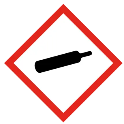 Señal de Gas bajo presión