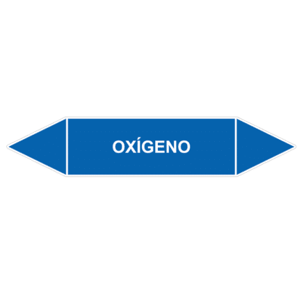 Señal de Marcaje tuberías. Oxígeno