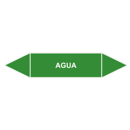 Señal de Marcaje tuberías. Agua