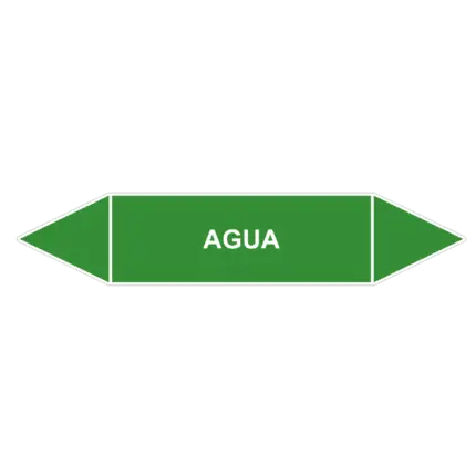 Señal de Marcaje tuberías. Agua