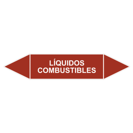 Señal de Marcaje tuberías. Líquidos combustibles