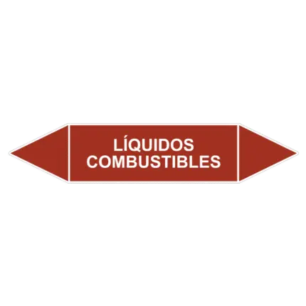 Señal de Marcaje tuberías. Líquidos combustibles