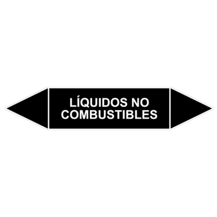 Señal de Marcaje tuberías. Líquidos no combustibles