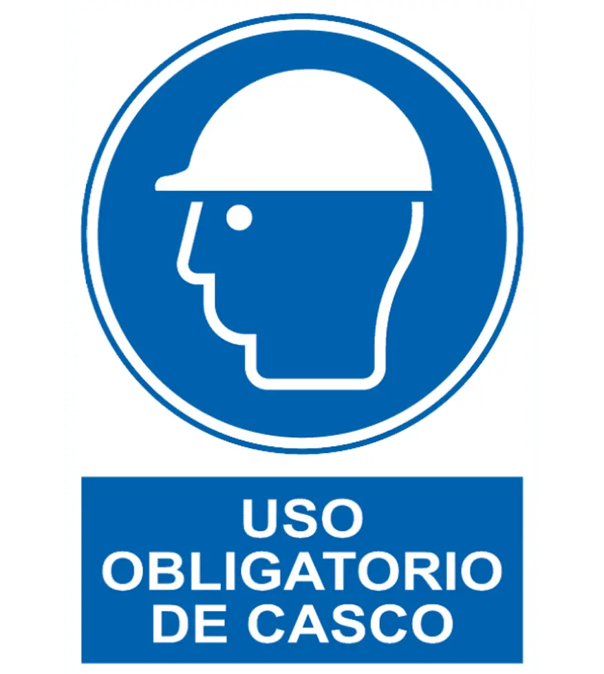 OB-1060 Señal / Cartel de Uso obligatorio de casco