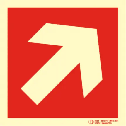 Diagonal location Sign Class B