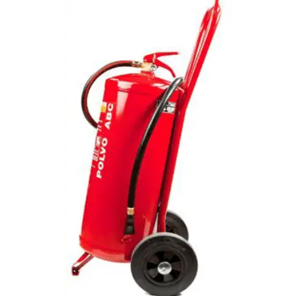 Carro extintor móvil de 25 kg de polvo PP25P