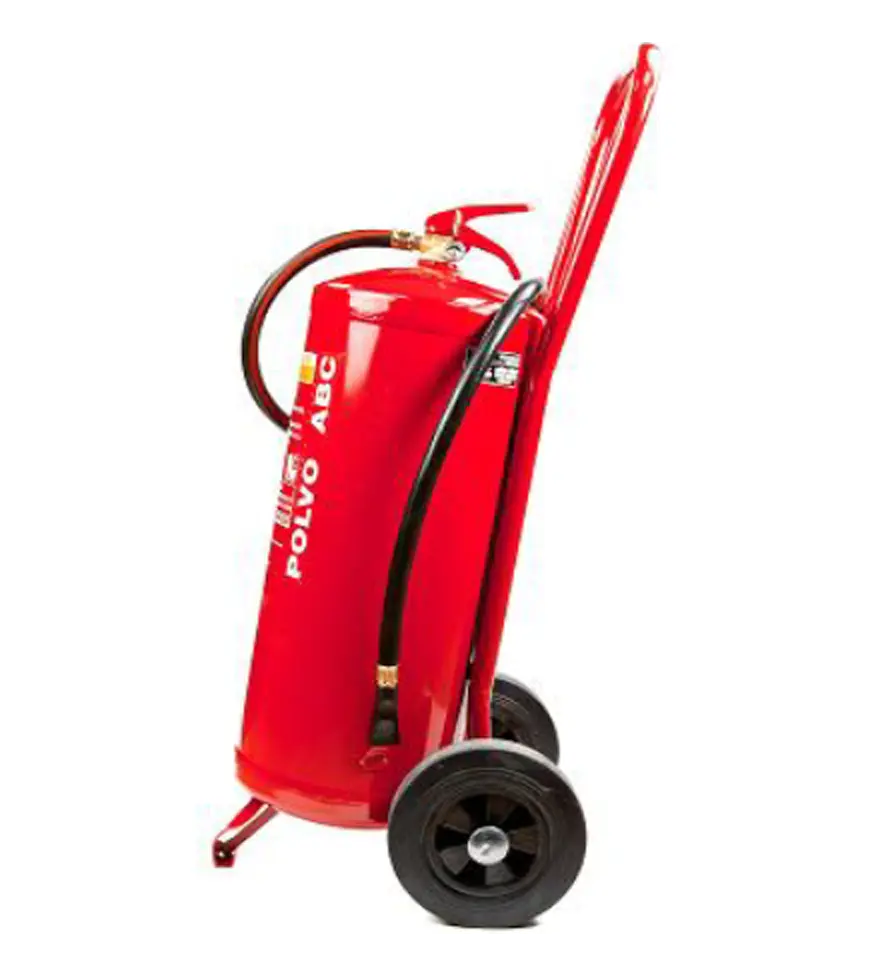 PP25P_CE_ABC Carro extintor móvil de 25 kg de polvo PP25P