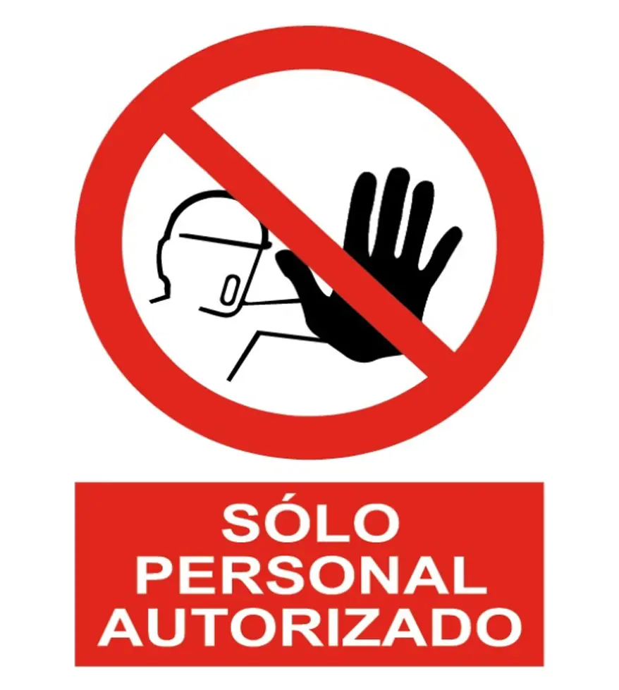 PR-3010 Señal / Cartel de Sólo personal autorizado
