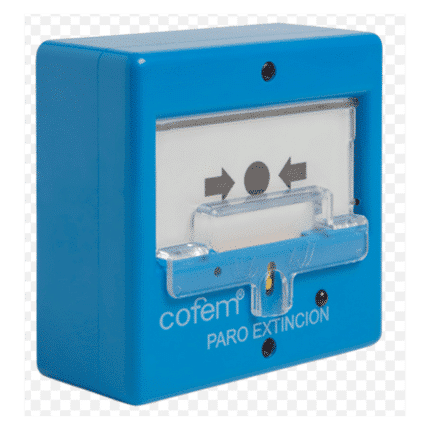 Pulsador de paro de extinción rearmable PUCDR