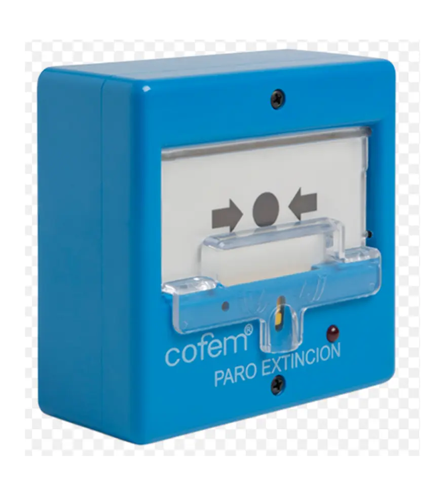 PUC-DR (1) Pulsador de paro de extinción rearmable PUCDR