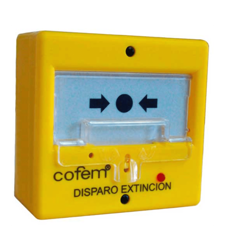 PUC-DR Pulsador de disparo de extinción rearmable PUCDR