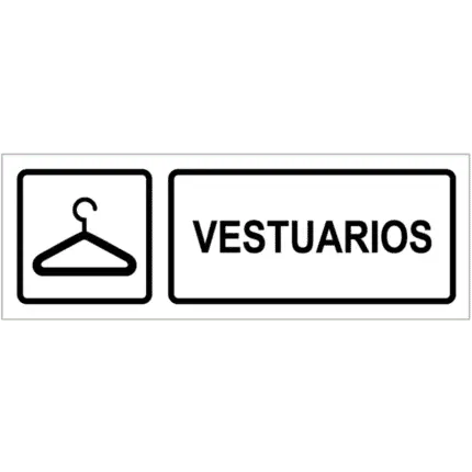 Señal / Cartel de Vestuarios mixtos