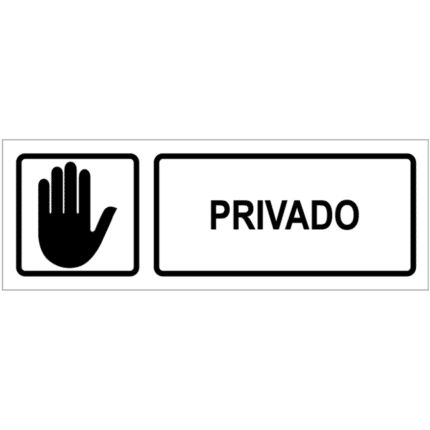 Señal / Cartel de Privado