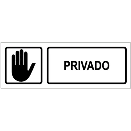 Señal / Cartel de Privado