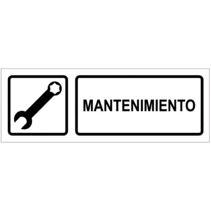 Señal / Cartel de Mantenimiento