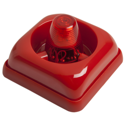 Sirena interior de incendios con flash. SIR24F