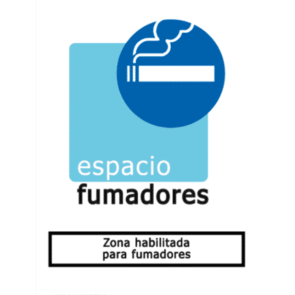 Señal de Zona habilitada para fumadores
