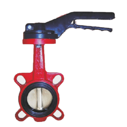 Válvula mariposa acople bridas. Palanca