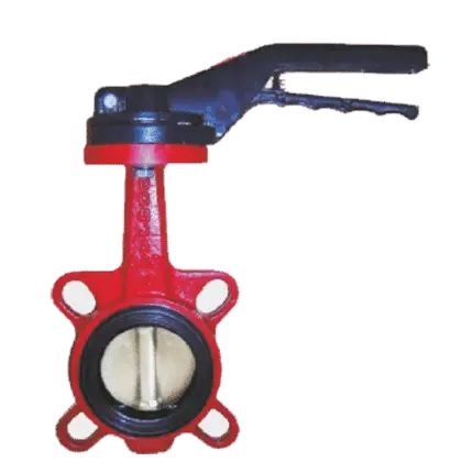 Válvula mariposa acople bridas. Palanca