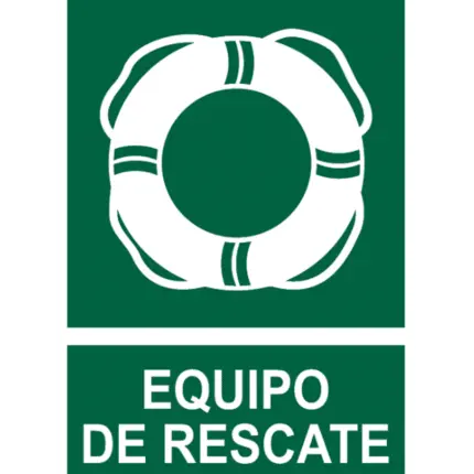 Señal / Cartel de Equipo de rescate