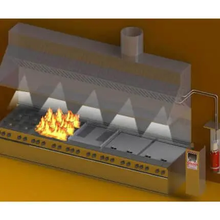 Sistema extinción campana cocina. CROCADE