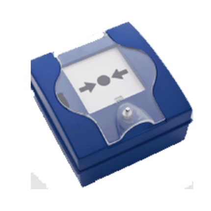 Pulsador de paro de extinción rearmable. PSGP