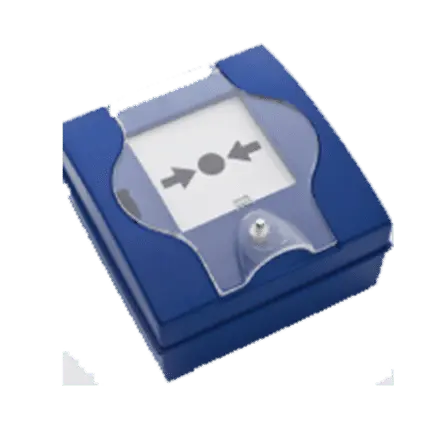 Pulsador de paro de extinción rearmable. PSGP