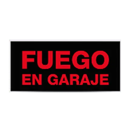 Rótulo luminoso "Fuego garaje"
