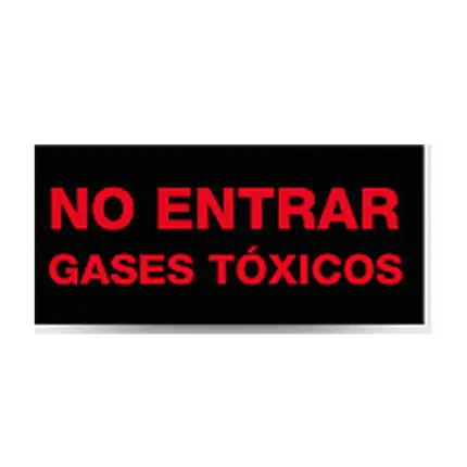 Rótulo luminoso "Gases tóxicos"
