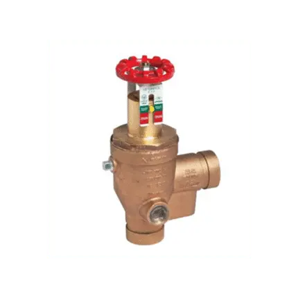 Válvula de prueba y drenaje rociadores. Ranurado