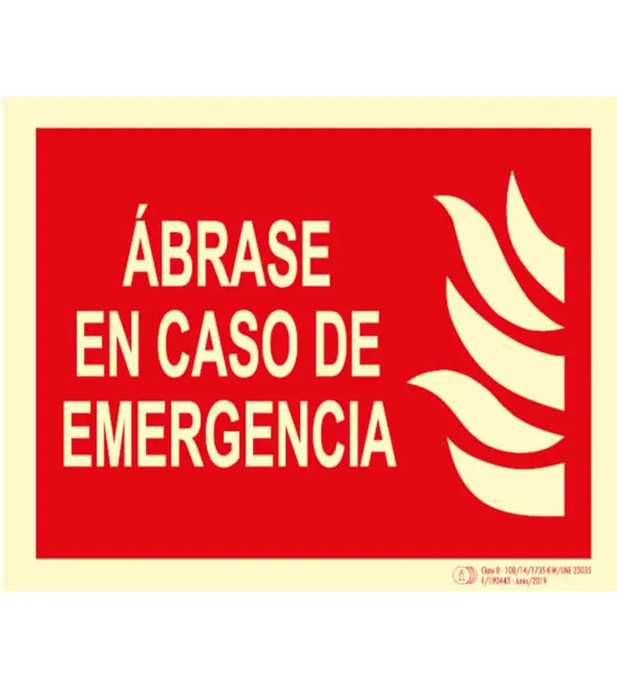 ABRASE EN CASO DE EMERGENCIA